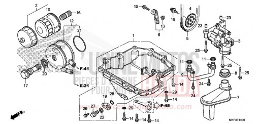 OIL PAN/OIL PUMP CBR1000S2H de 2017
